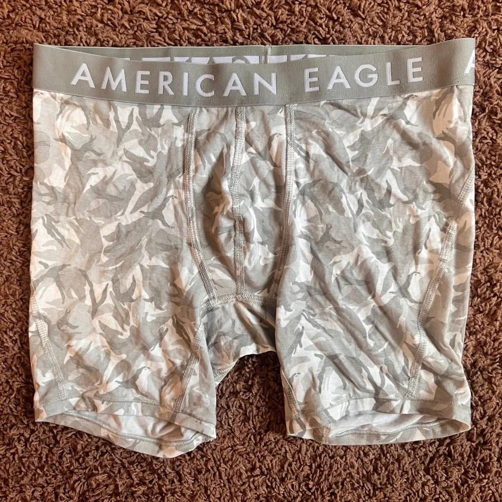 American Eagle Boxer Briefs Camo Print Stretch Underwear Comfortable No Size Tag